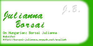 julianna borsai business card